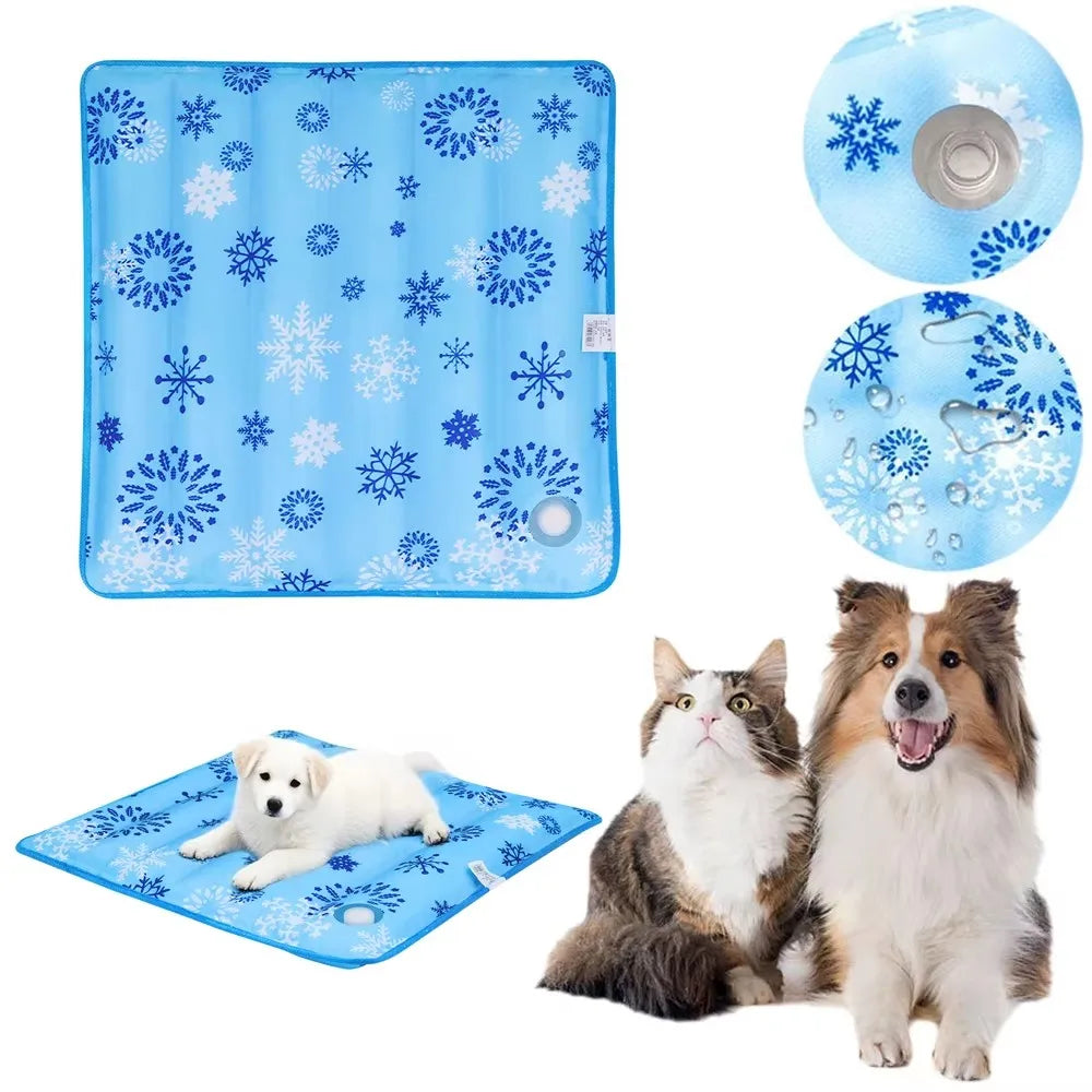 ❄️ Ice-Chill Dog Cooling Mat | Water-Filled Pad for Summer Relief 🐶🐱