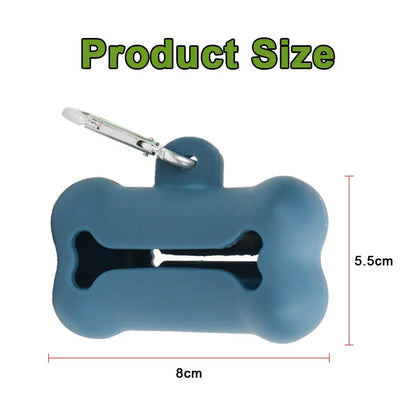 Dog Waste Bag Dispenser – Bone Shaped Portable Holder – PVC