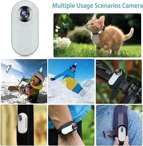 📸 Pet Collar Camera 🎽 Mini Action Cam for Dogs & Cats on the Go