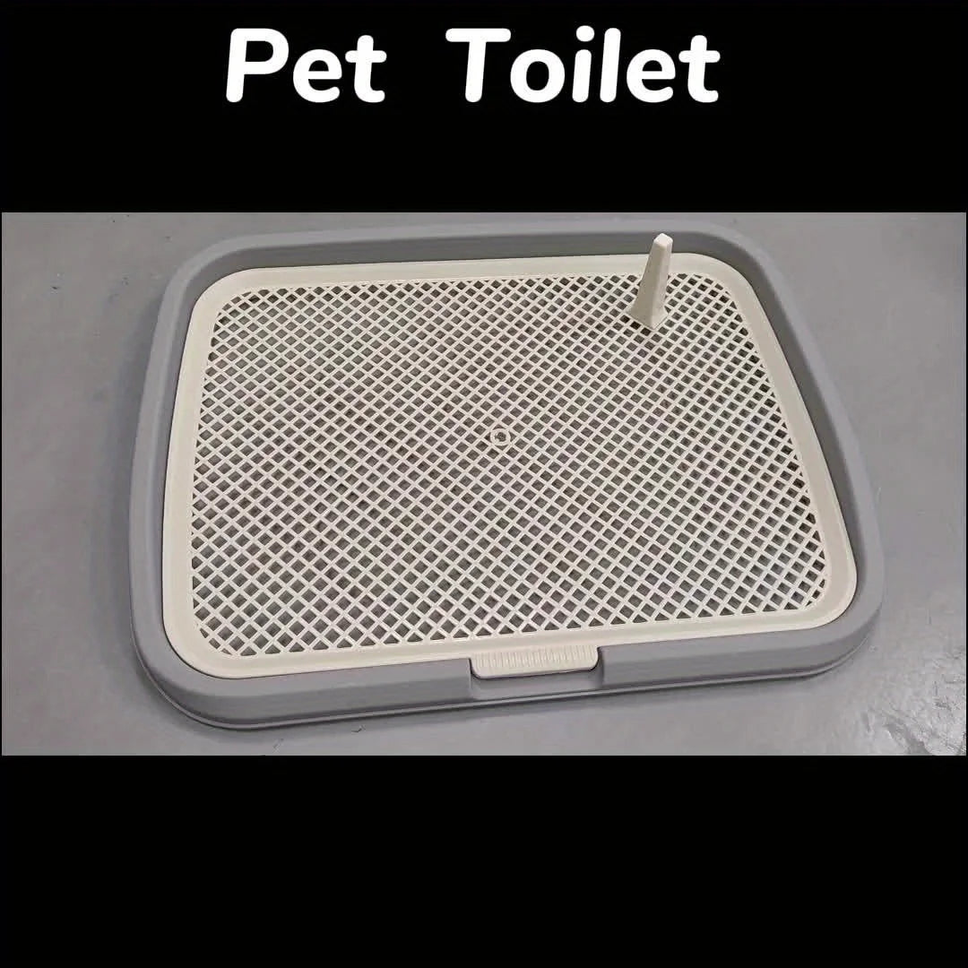 🐾 Reusable Dog Potty Toilet Tray with Mesh Net | Indoor Training Pad Holder 🐾