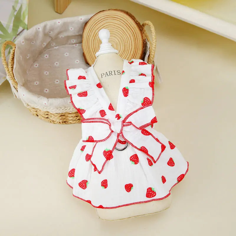 🌞 Sunflower Summer Dog Dress 🌻 Cute Mesh Princess Skirt for Small Dogs & Cats