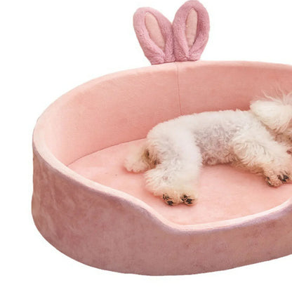 🐾 Soft Detachable Pet Bed 💖 Washable All-Season Bed for Small Dogs & Cats