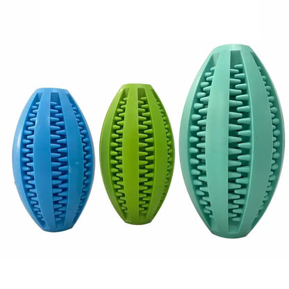 Dog Chew Ball Toy Tough Rubber Dental Ball