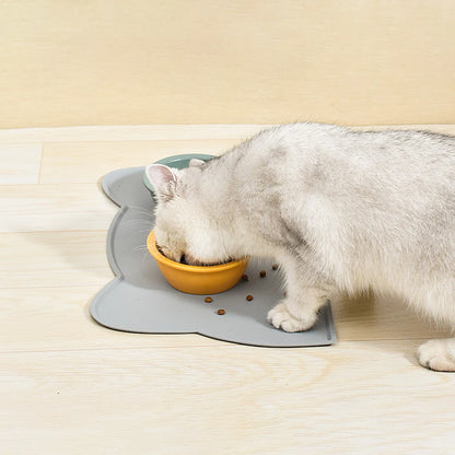 🧼 Waterproof Pet Feeding Mat 🐾 Non-Slip Silicone Placemat for Dogs & Cats