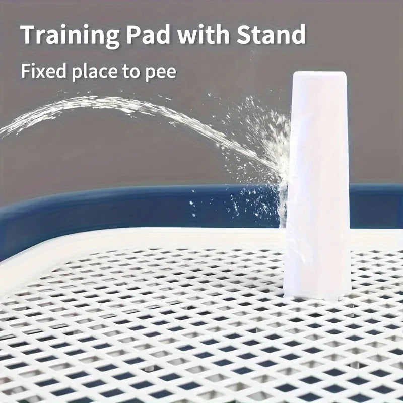 🐾 Reusable Dog Potty Toilet Tray with Mesh Net | Indoor Training Pad Holder 🐾