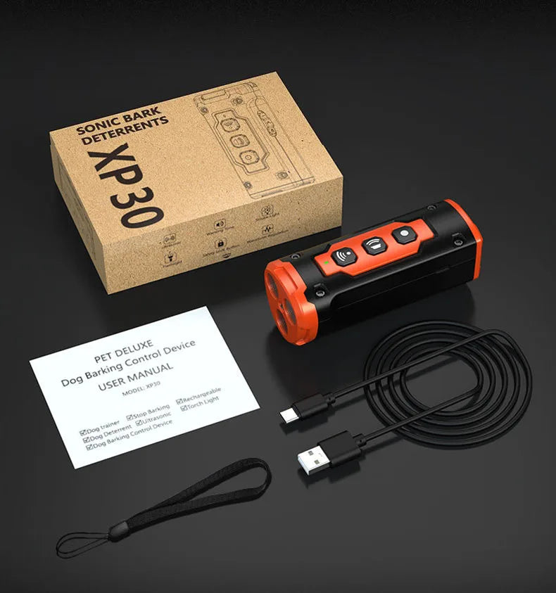🐕‍🦺 Ultrasonic Dog Trainer 🔋 LED & Rechargeable (XP30)