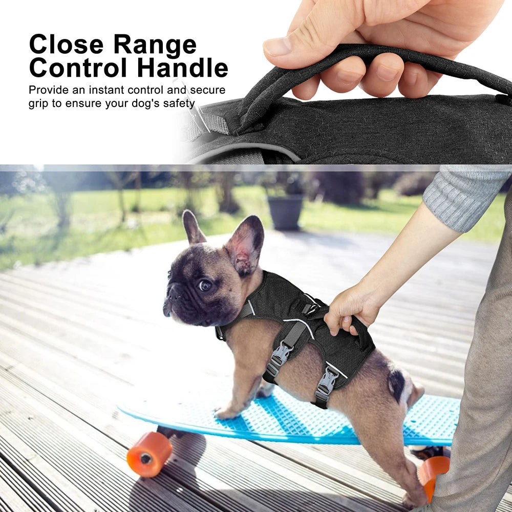 🎯 Reflective Dog Harness 🐕 Vest with Handle for Medium & Large Dogs