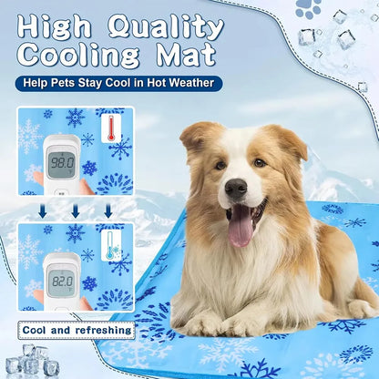 ❄️ Ice-Chill Dog Cooling Mat | Water-Filled Pad for Summer Relief 🐶🐱