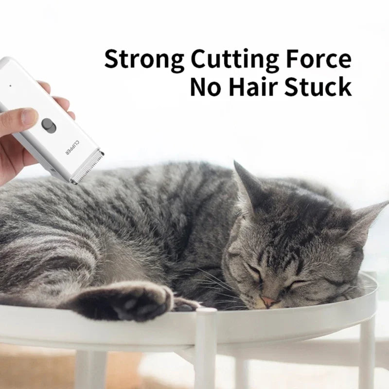 Electric dog hair clipper in multiple colors, quiet AC-powered pet grooming trimmer