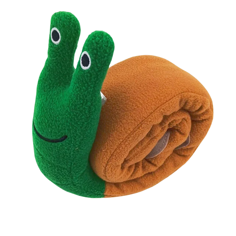 Interactive Dog Puzzle Toy 🐌 Snail Squeak & Treat Hider – Mental Play for Puppies & Small Dogs