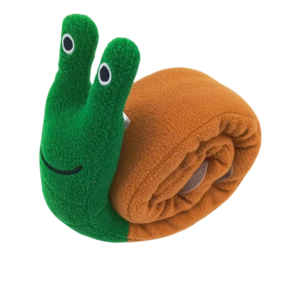 Interactive Dog Puzzle Toy 🐌 Snail Squeak & Treat Hider – Mental Play for Puppies & Small Dogs
