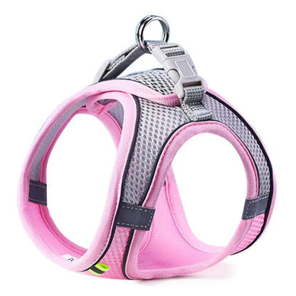 🐾 Reflective Pet Harness – Breathable Adjustable Vest for Dogs & Cats 🐶
