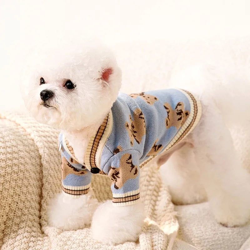 🧶 Striped Pet Sweater – Soft & Stylish Comfort for Small Pets