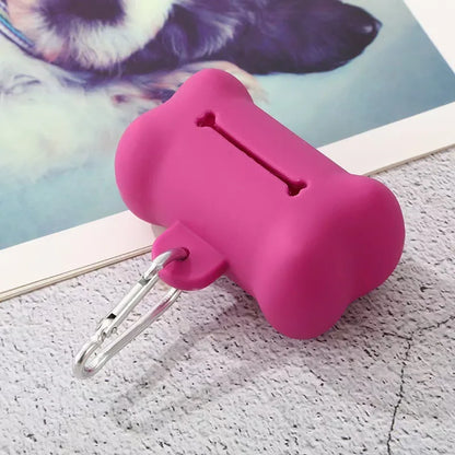 Dog Waste Bag Dispenser – Bone Shaped Portable Holder – PVC