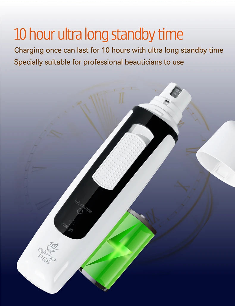 🔇 Electric Pet Nail Grinder 🐾 Rechargeable & Quiet with Diamond Head (P66)