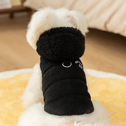 🧥 Quilted Dog Hoodie 🐾 | Warm Vest for Small Pets ❄️