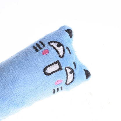 🐱 Interactive Plush Cat Toy – Catnip Chewing & Squeaky Play Toy for Kittens 🧸