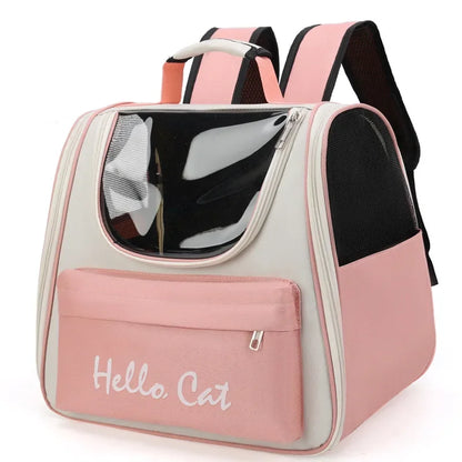 🎒 Cat Carrier Backpack 🌟 Breathable Travel Bag with Transparent Window (0~5.5kg)