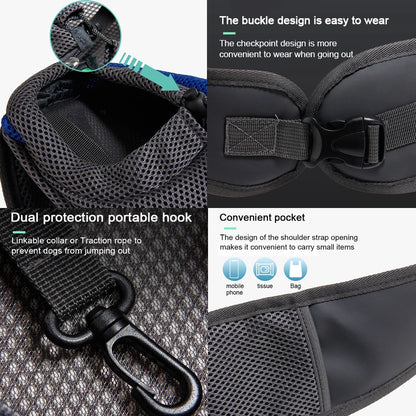 Pet Carrier Sling Bag Crossbody Mesh Travel Backpack