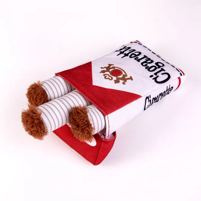 Funny Cigarette Plush Dog Toy  ✨ Soft Chew Toy for Dogs and Puppies, Imitation Design for Teething & Play