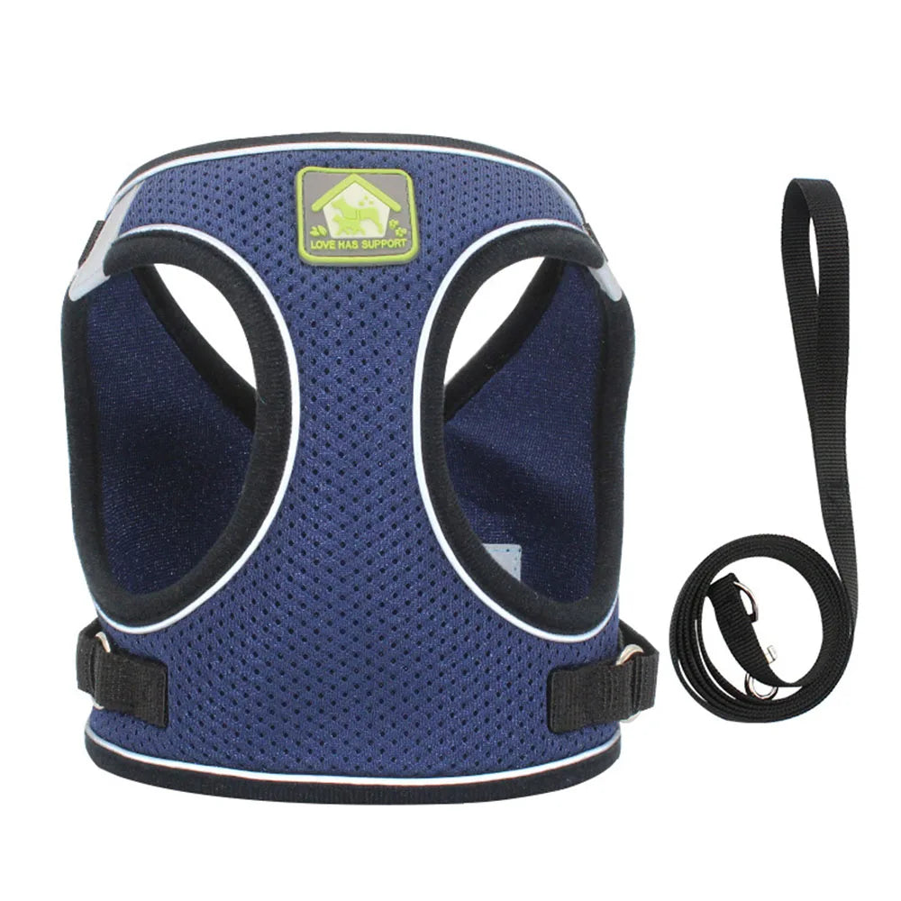Adjustable Cat Harness & Leash Set – Breathable & Reflective