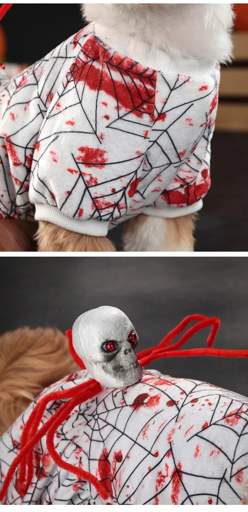 🕸️ Spooky Spider Web Halloween Dog Costume 🐶👻
