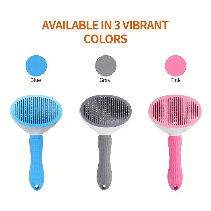 🐾 One-Click Pet Hair Removal Brush | Effortless Grooming for Dogs & Cats 🐾