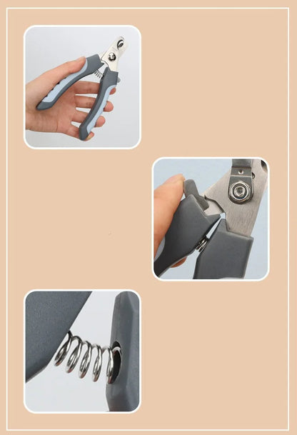 ✂️ Pet Nail Clippers 🐾 Stainless Grooming Tool for Dogs & Cats