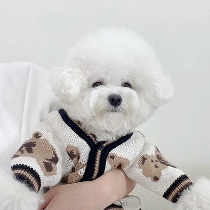 🧶 Striped Pet Sweater – Soft & Stylish Comfort for Small Pets