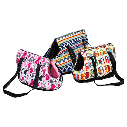 🐾 Retro Style Pet Carrier Bag – Soft Shoulder Tote for Cats & Dogs 👜
