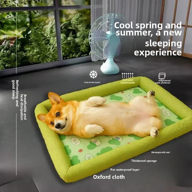 Cooling Dog Bed – Summer Mat for Small & Medium Pets – Featu