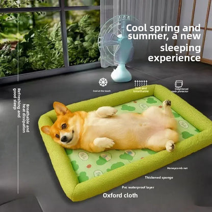 Cooling Dog Bed – Summer Mat for Small & Medium Pets – Featu