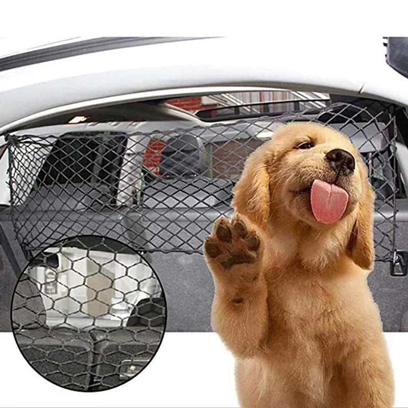 🚗 Car Pet Barrier Net 🐶 Mesh Safety Divider for SUVs & Hatchbacks