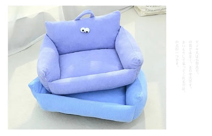 🛋️ Soft Sofa-Style Pet Bed 🐶 Warm & Stylish Winter Nest for Small Dogs & Cats
