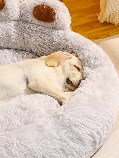 Luxury Plush Dog Sofa Bed 🐶 | Cozy & Washable Nest for Small to Large Pets 🛏️
