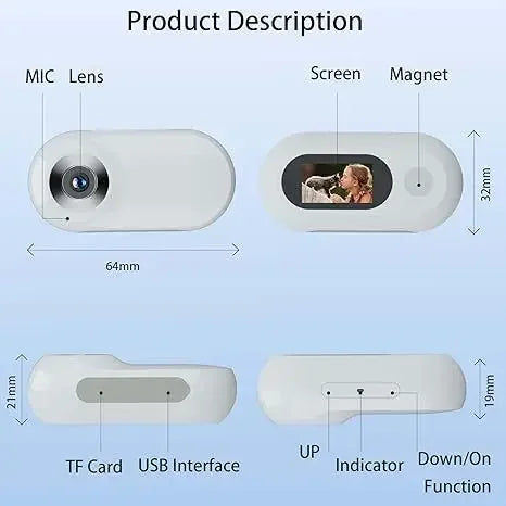 📸 Pet Collar Camera 🎽 Mini Action Cam for Dogs & Cats on the Go