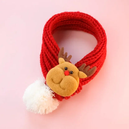 Christmas Pet Scarf 🎅 Holiday Neck Wrap for Cats & Dogs ❄️🎁