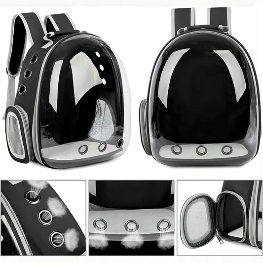 🎒 Capsule Pet Backpack 🐶🐱 | Breathable & Transparent Travel Carrier