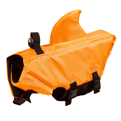 Shark Fin Dog Life Jacket 🦈 Buoyant Safety Vest for Swimming & Boating