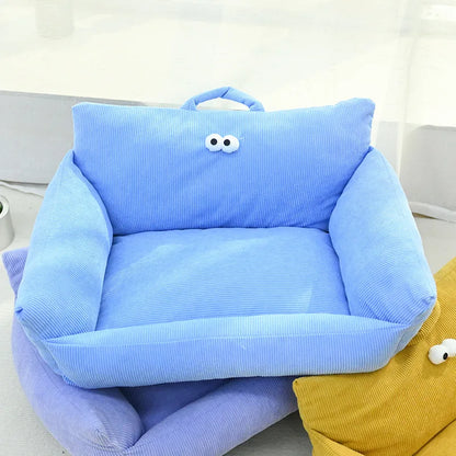 🛋️ Soft Sofa-Style Pet Bed 🐶 Warm & Stylish Winter Nest for Small Dogs & Cats