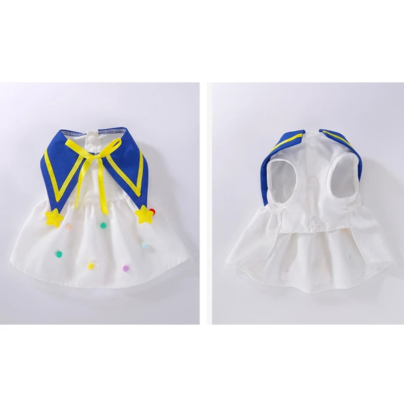🌞 Sunflower Summer Dog Dress 🌻 Cute Mesh Princess Skirt for Small Dogs & Cats