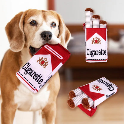 Funny Cigarette Plush Dog Toy  ✨ Soft Chew Toy for Dogs and Puppies, Imitation Design for Teething & Play