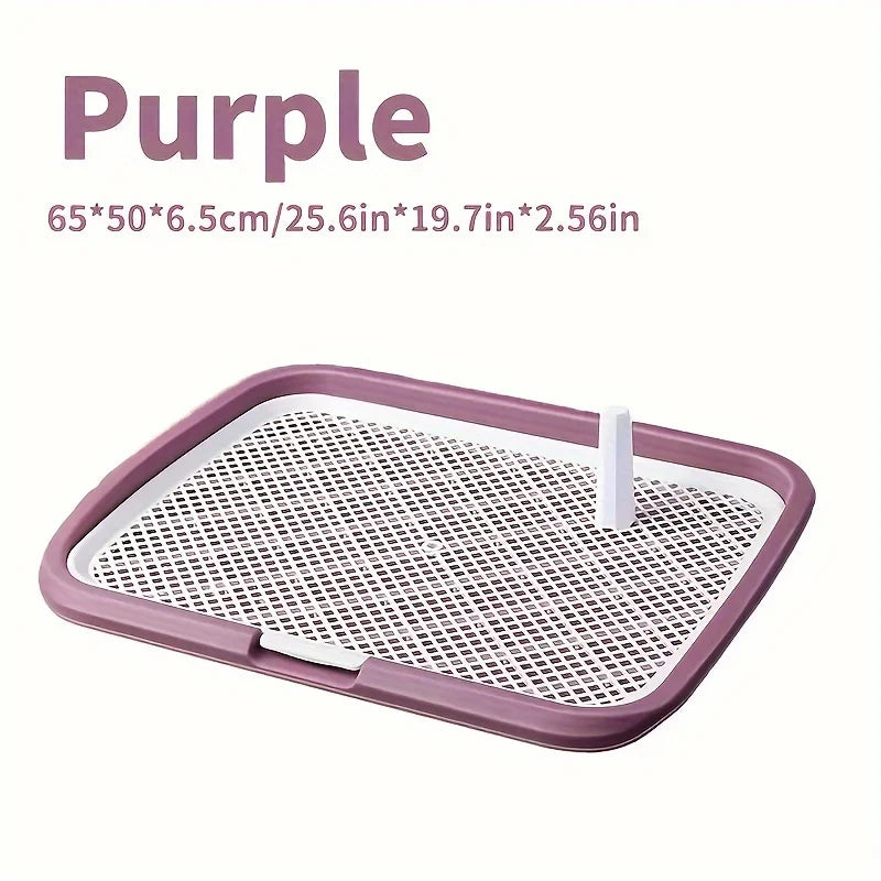 🐾 Reusable Dog Potty Toilet Tray with Mesh Net | Indoor Training Pad Holder 🐾