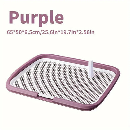🐾 Reusable Dog Potty Toilet Tray with Mesh Net | Indoor Training Pad Holder 🐾