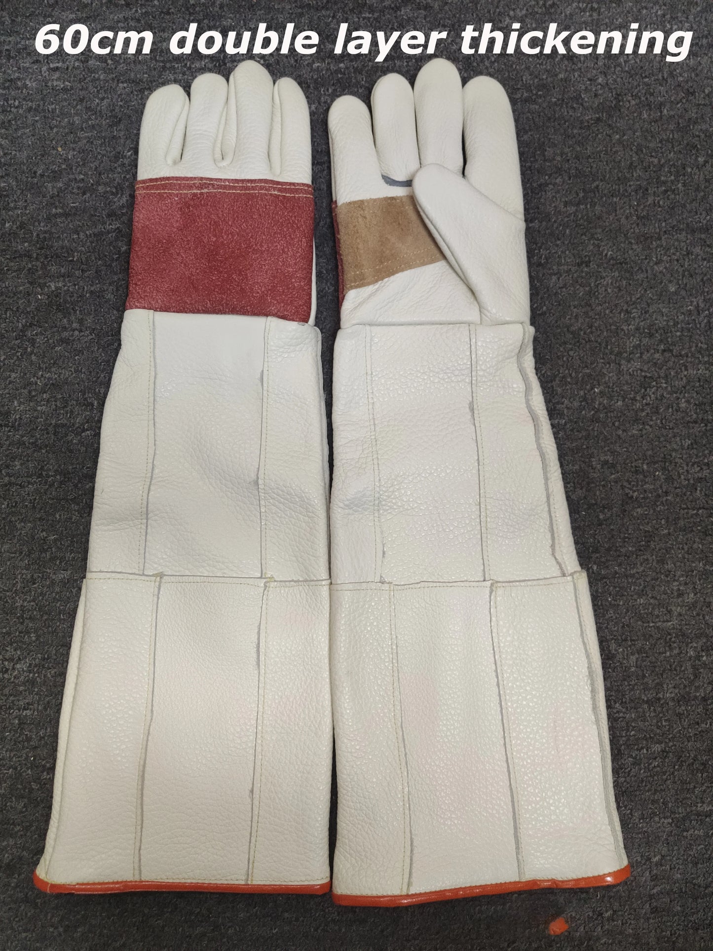 🧤 Pet Grooming Gloves – Bite & Scratch Resistant Leather Protection Gloves for Dogs & Cats 🐾
