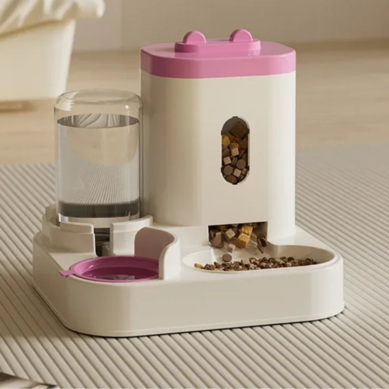 Auto Feeder & Water Bowl – Large Pet Food Dispenser ️