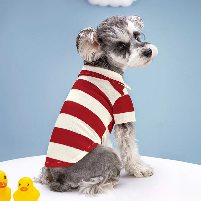 👕 Dog Polo Shirt – Summer Casual Pet Clothes for Small & Large Dogs 🐾
