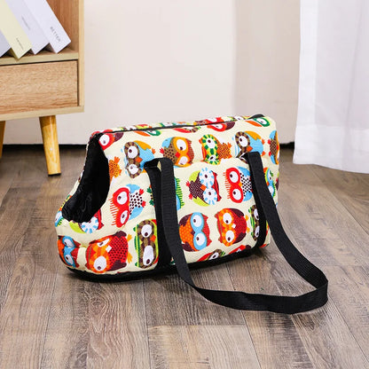 🐾 Retro Style Pet Carrier Bag – Soft Shoulder Tote for Cats & Dogs 👜
