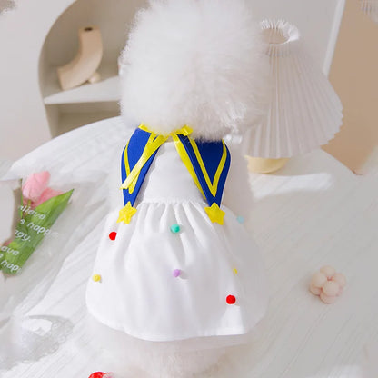 🌞 Sunflower Summer Dog Dress 🌻 Cute Mesh Princess Skirt for Small Dogs & Cats