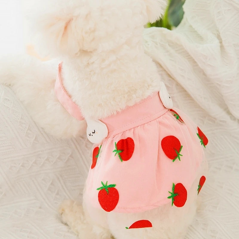 🌞 Sunflower Summer Dog Dress 🌻 Cute Mesh Princess Skirt for Small Dogs & Cats